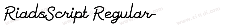 RiadsScript Regular字体转换 RiadsScript Regular字体转换